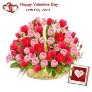Send Valentine Flowers to India,  Valentine Flowers Delivery in India