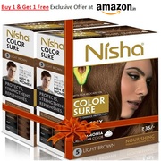 Nisha Color Sure Creme Hair Color Buy 1 & Get 1 Free