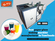 Best Paper Glass Making Machine Manufacturer in Tamilnadu 