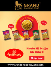 Grand Shopping Zone Snacks | Haldiram's Bhujia - 1 Kg
