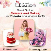 Send Online Flowers and Cakes,  in Kolkata,  India